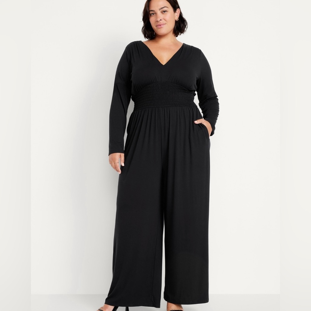 Old Navy - Waist Defined V Neck Jumpsuit XXL